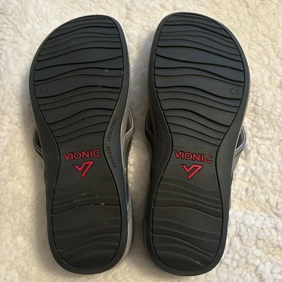 Vionic Pacific Hightide Sandals Pewter Size 7 - Picture 5 of 6